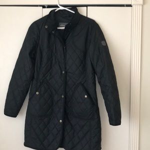 Black Eddie Bauer quilted coat